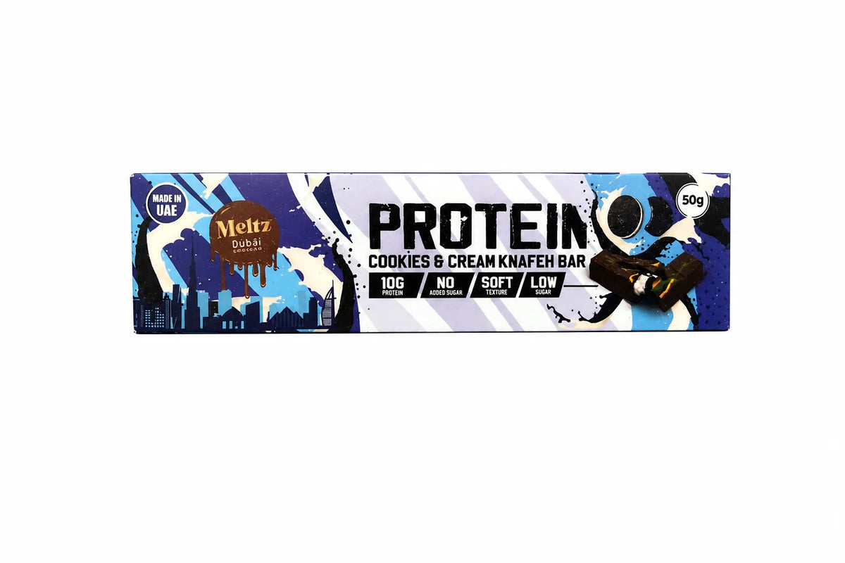 MELTZ DUBAI CHOCOLATE PROTEIN - COOKIES AND CREAM KNAFEH 50G