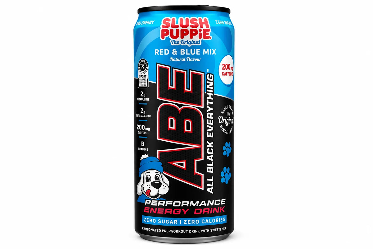 ABE Energy Drink 330ml Slush Puppie (Red & Blue)