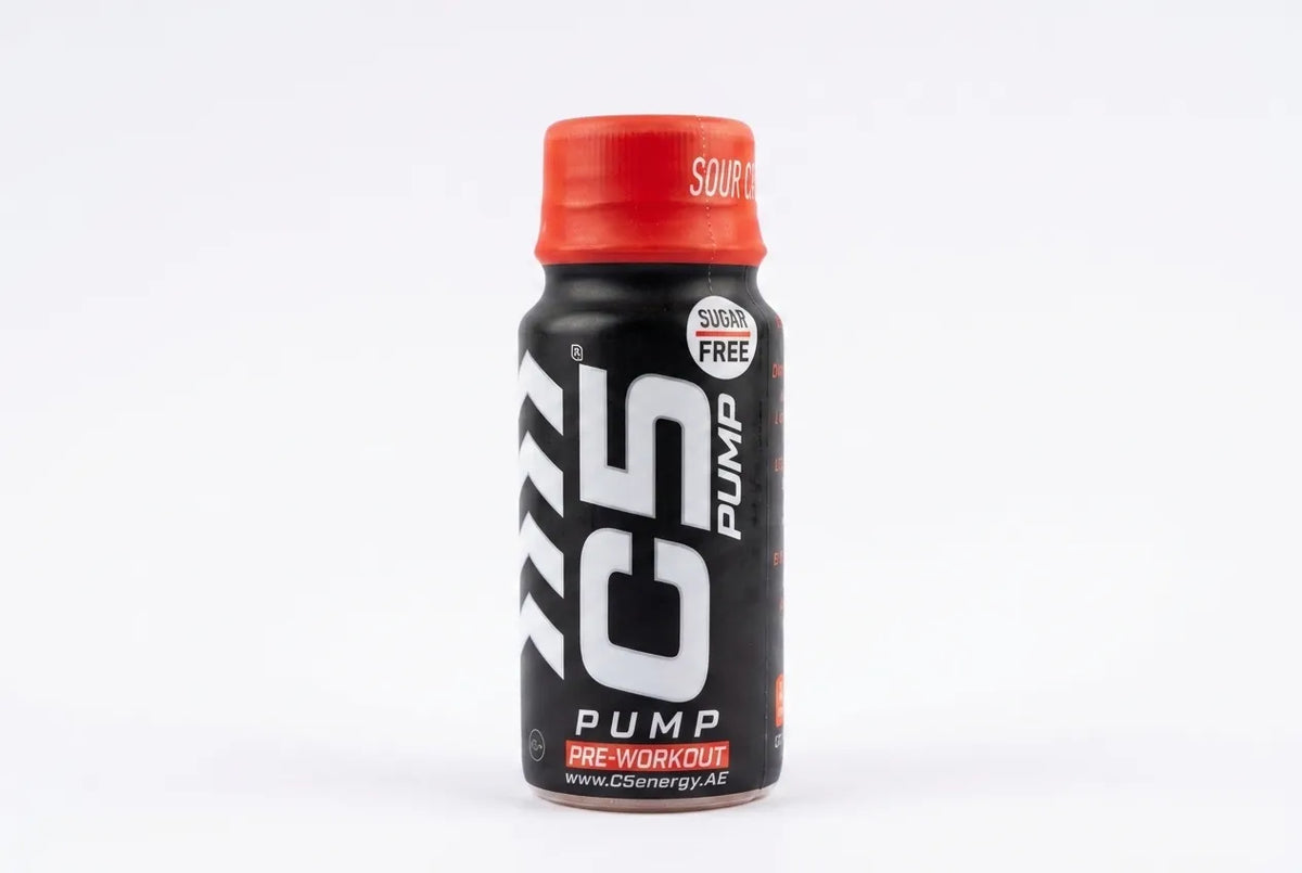 C5 Pump shot Pre Workout Sour Cherry 77ml Bottle