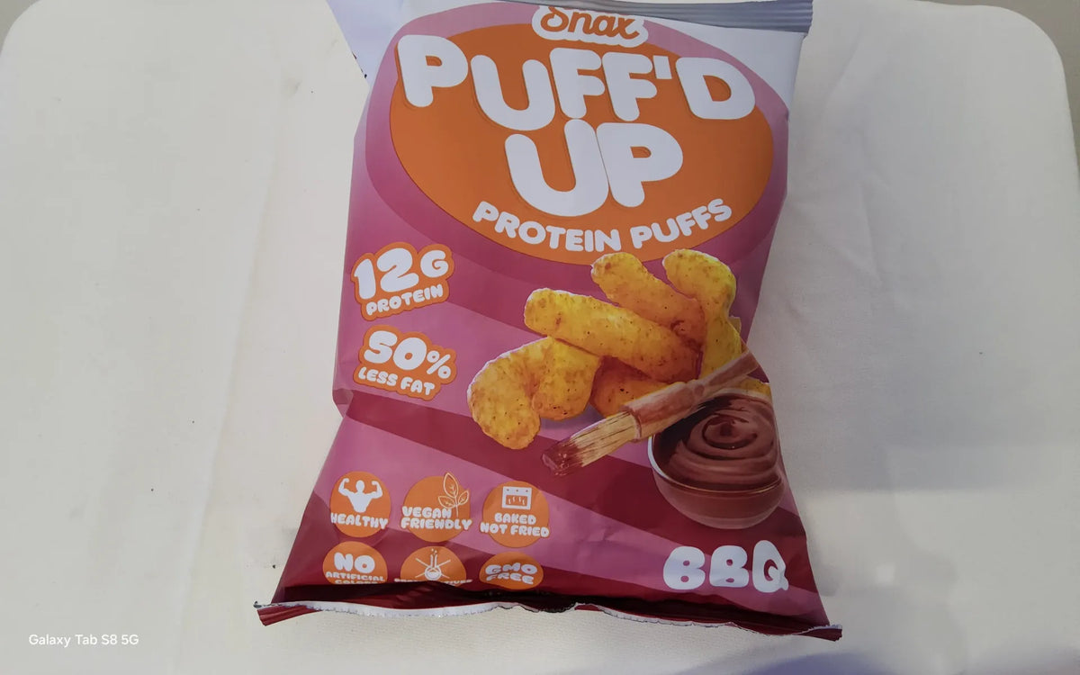 INSX Puff'd up protein puffs 60g BBQ