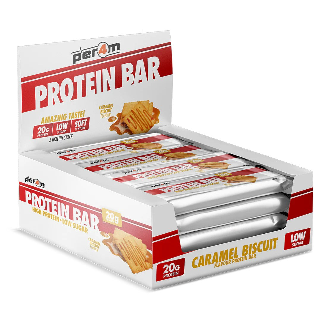 PER4M Bar 62g Caramel Biscuit