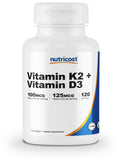 NUTRICOST Vitamin K2 + D3 120 softgels
