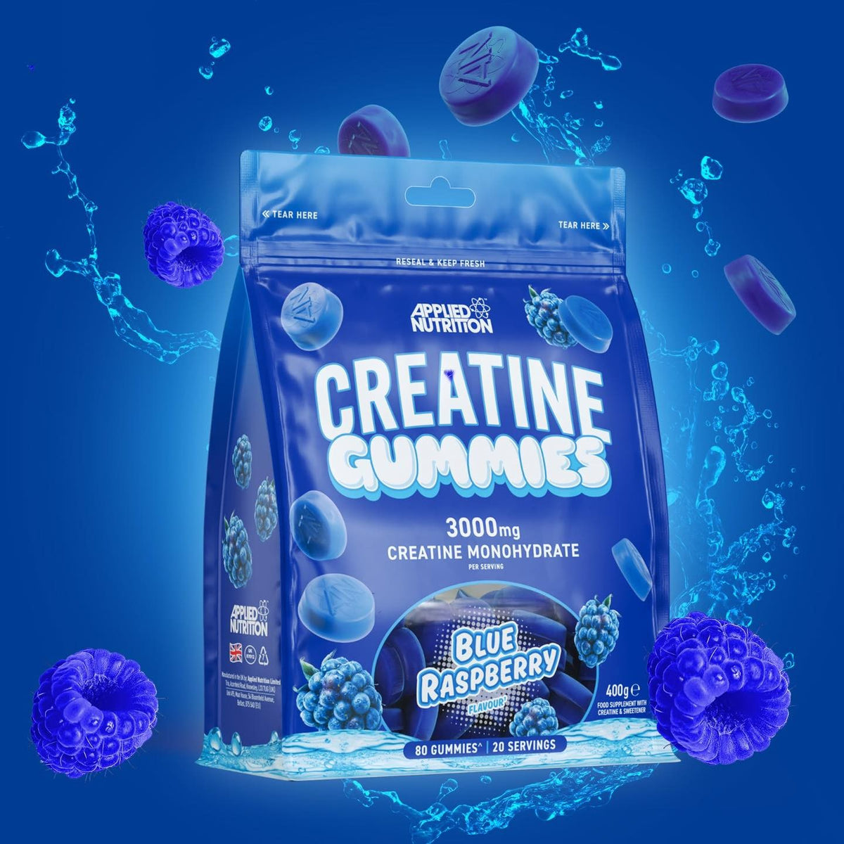 AN Creatine gummies 400g Blue raspberry