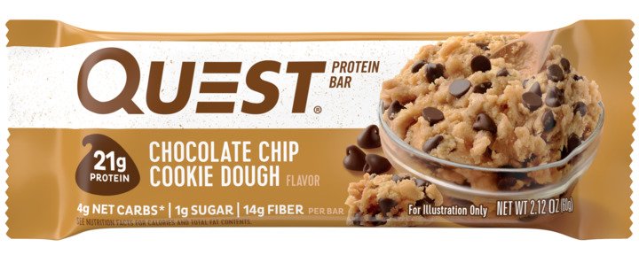 QUEST Protein bar 60g Chocolate chip cookie dough