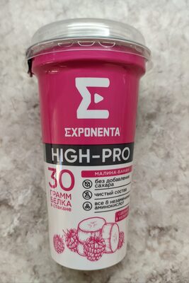 EXPONENTA Fermented milk drink 250ml Raspberry-banana